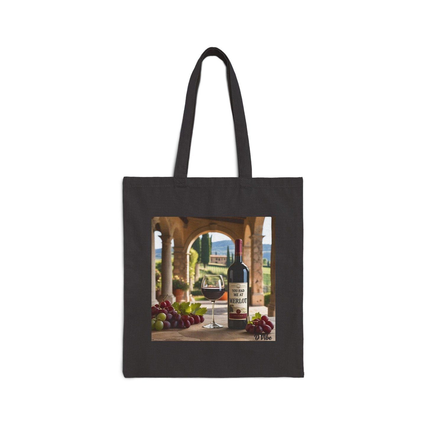 You Had Me at Merlot -Wine-Themed Cotton Canvas Tote Bag, Eco-Friendly Shopping Bag, Wine Lover Gift, Reusable Grocery Tote, Travel Tote
