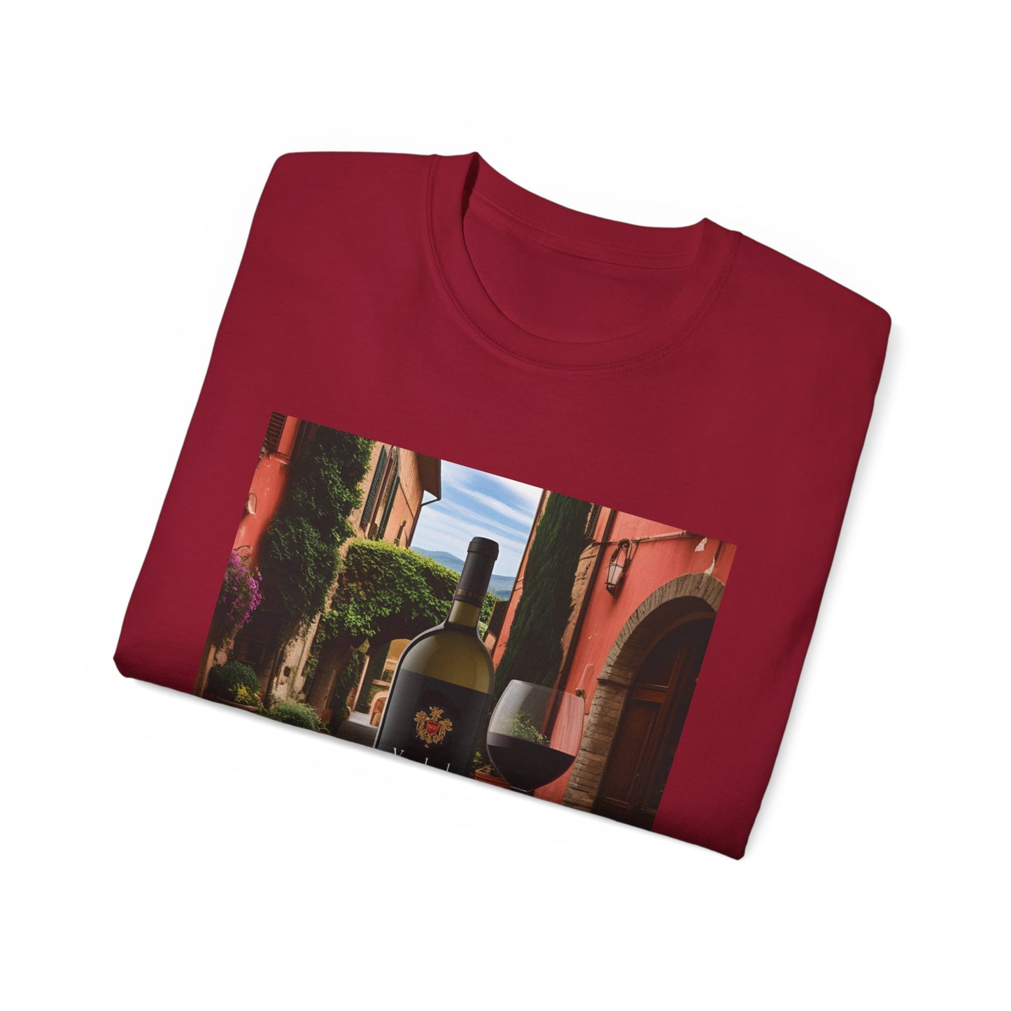 Wine Lover's Unisex Ultra Cotton Tee, Perfect Gift for Vineyard Visits, Wine Night, Hostess Gifts, Casual Wear, Summer Vibes
