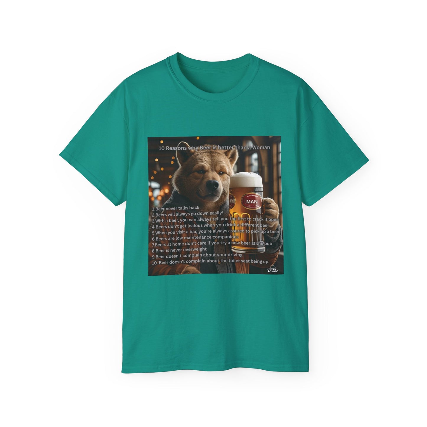 Dog Lover Beers are Better than Woman Ultra Cotton Tee - Perfect Gift for Pet Owners, Fun Animal Shirt, Funny Pet Apparel, Casual Wear, Animal Lovers Merchandise