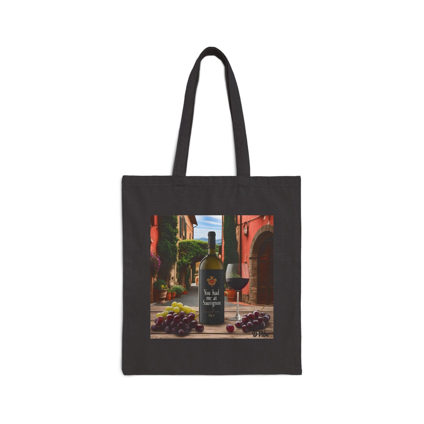 You Had Me at Sauvignon - Chic Cotton Canvas Tote Bag for Wine Lovers, Eco-Friendly Shopping Bag, Gift for Wine Enthusiasts, Sustainable Market Bag