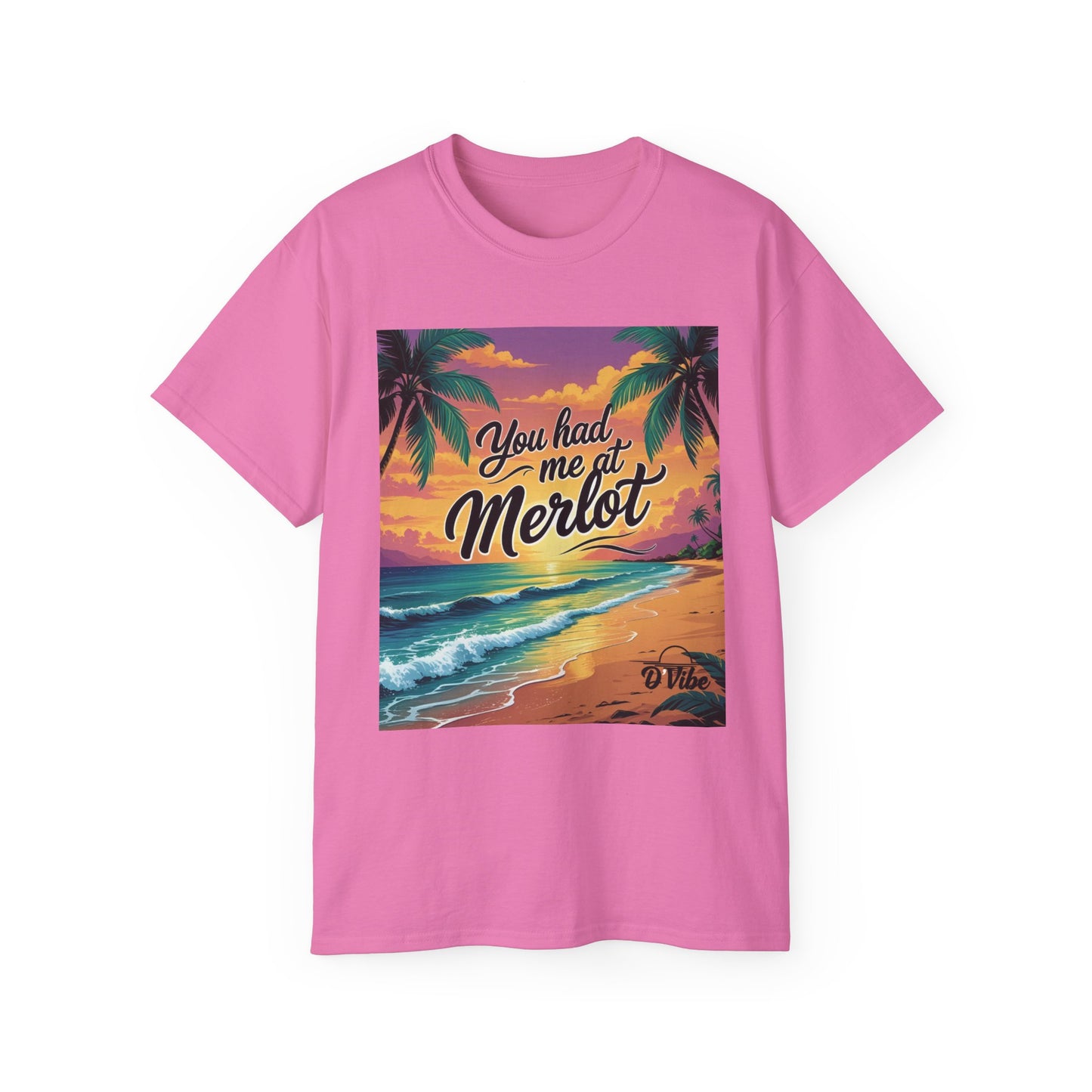 You Had Me at Merlot - T-Shirt with Vintage Wine Merlot Design - You Had Me at Merlot, Unisex Cotton Tee, Great for Wine Lovers, Summer Parties, Gift Idea