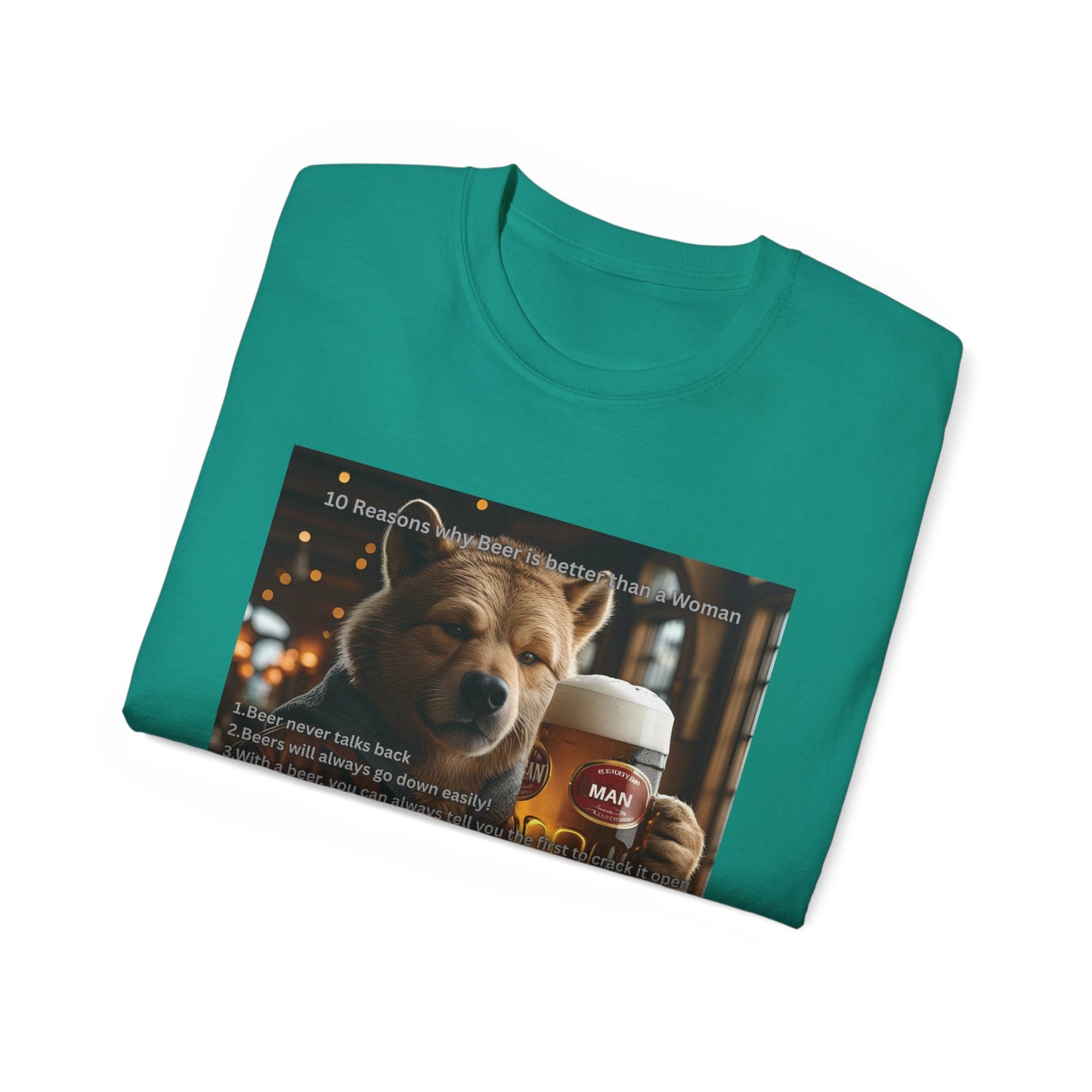 Dog Lover Beers are Better than Woman Ultra Cotton Tee - Perfect Gift for Pet Owners, Fun Animal Shirt, Funny Pet Apparel, Casual Wear, Animal Lovers Merchandise